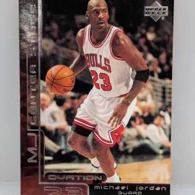 Sale Photo Thumbnail #60: 1999-00 Upper Deck Ovation MJ Center Stage Michael Jordan basketball trading card, #CS1.