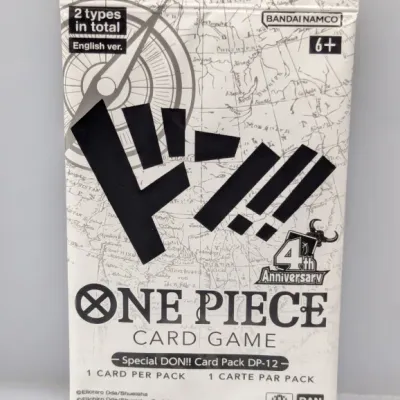 Sale Photo Thumbnail #844: Sealed Bandai Namco One Piece Card Game Special DON!! Card Pack DP-12, English version.