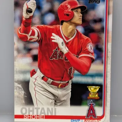 Sale Photo Thumbnail #565: 2019 Topps Shohei Ohtani All-Star Rookie baseball card, featuring the Los Angeles Angels designated hitter and pitcher in clean condition.