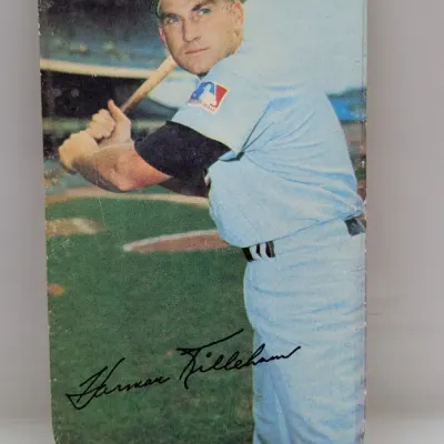 Sale Photo Thumbnail #165: Vintage 1970 Topps Harmon Killebrew baseball card featuring a facsimile signature, showing visible wear and creasing along the edges.