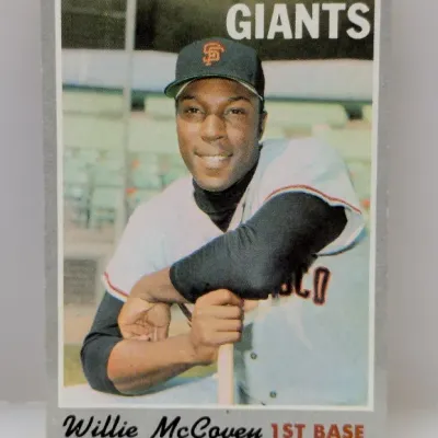 Sale Photo Thumbnail #762: 1970 Topps Willie McCovey baseball card (#240) in vintage condition.