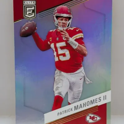 Sale Photo Thumbnail #906: Panini Elite Patrick Mahomes II Kansas City Chiefs football trading card.