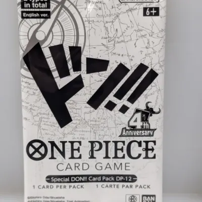 Sale Photo Thumbnail #838: Sealed One Piece Card Game Special DON!! Card Pack DP-12, 4th Anniversary English version by Bandai.