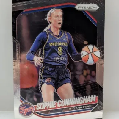Sale Photo Thumbnail #479: Panini Prizm WNBA trading card featuring Sophie Cunningham of the Indiana Fever.