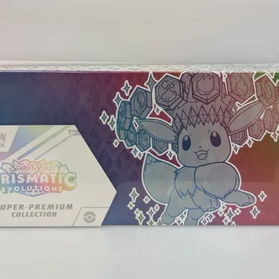 Sale Photo Thumbnail #116: Sealed Pokémon Scarlet & Violet Prismatic Evolutions Super-Premium Collection box.