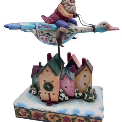 Jim Shore Heartwood Creek Fly High Santa Boxed Figurine