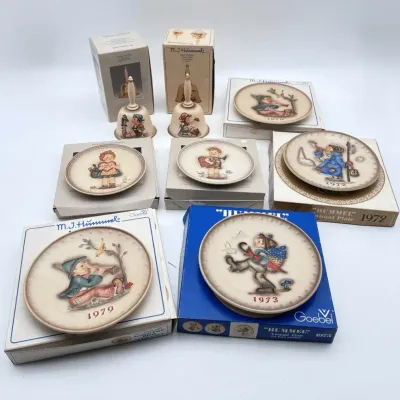Goebel M.J. Hummel Annual Plates and Collectible Bells