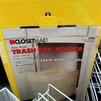 ClosetMaid Trash Bag Holder Wire Racks EasyLiner Shelf Liner Pantry Organizer