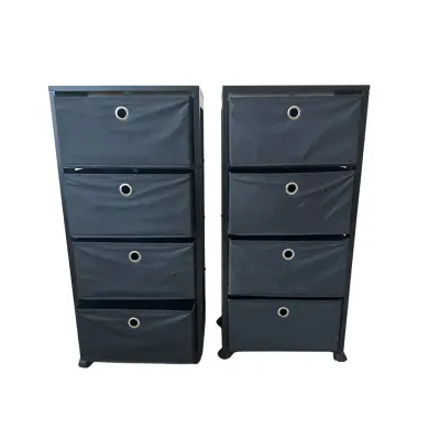 Mobile Rolling Fabric Drawer Storage Tower Organizer 