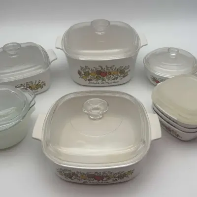 CorningWare Pyrex Spice of Life L'Echalote La Marjolaine Casserole Cookware Set