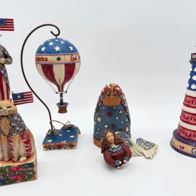 Jim Shore Heartwood Creek Patriotic Americana Figurine Collection