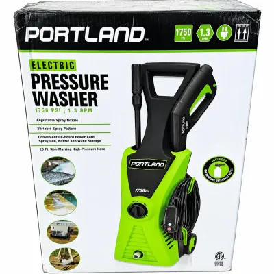 Unopened Portland Electric Pressure Washer Outdoor Power Equipment Cleaning Tool