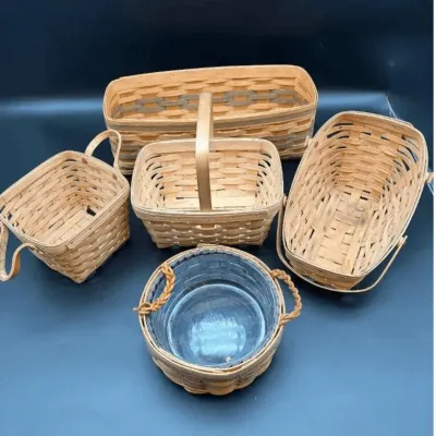 Longaberger Baskets Village Baskets Royce Craft Baskets Handwoven Ohio USA