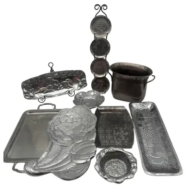 Wilton Armetale, Pewter 95, Peltrina, Wendell August 1923 Metal Serveware