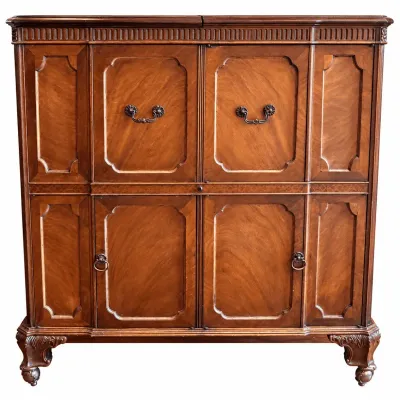 Vintage Wooden Cabinet Storage Credenza