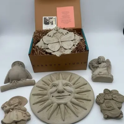 Carruth Studio George Carruth Cast Stone Garden Wall Plaques