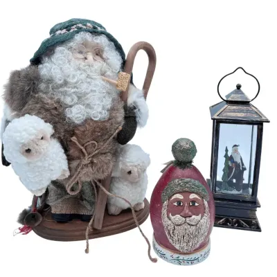 1995 Phyllis Luter Timber Tunes Vintage Christmas Santa Decor