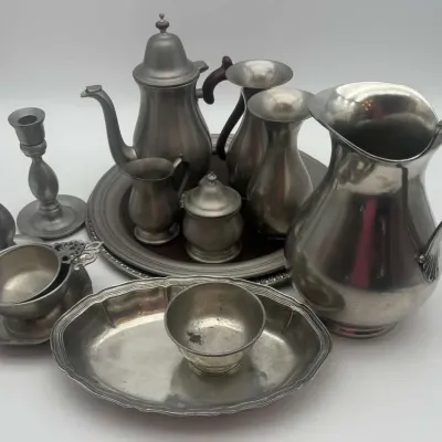 Woodbury Pewter, Leonard E.P. Silver Plate, Italian Pewter