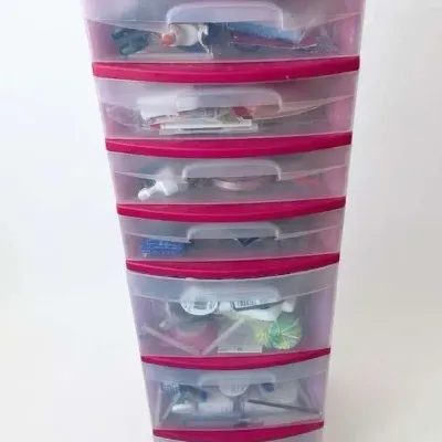 Plastic Storage Tower Craft Supply Organizer