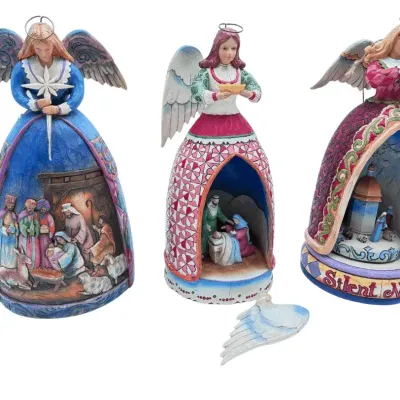 Jim Shore Heartwood Creek Enesco Nativity Angel Figurines