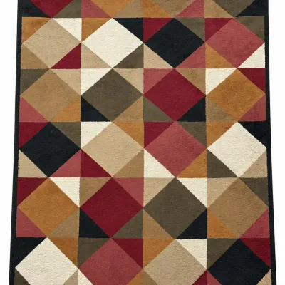 Mohawk Home Geometric Area Rug with Non Slip Underlayment Pad