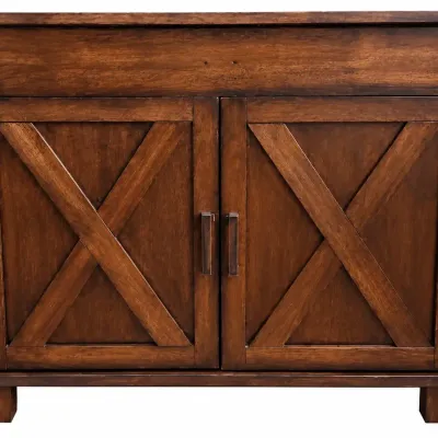 Rustic Wooden Farmhouse Sideboard Cabinet