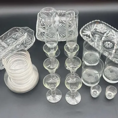 Violetta, Arabia Finland, Lead Crystal Serving Dishes & Barware Glassware