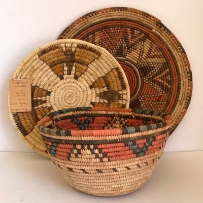 Papago Indian Woven Baskets 