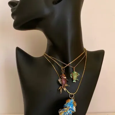 Articulated Fish Necklaces 