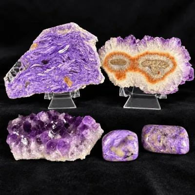 Charoite And Amethyst