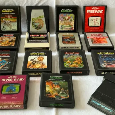 Atari 2600 Video Game Cartridges, 1970s & 1980s