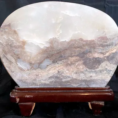 Dreamstone On Wooden Base 