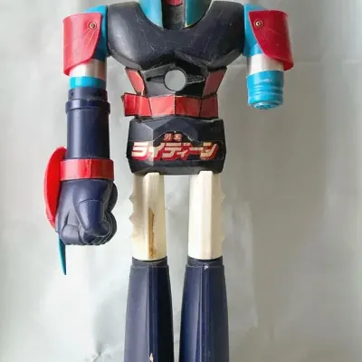 Vintage Popy Jumbo Machinder Brave Raideen Japanese Robot 
