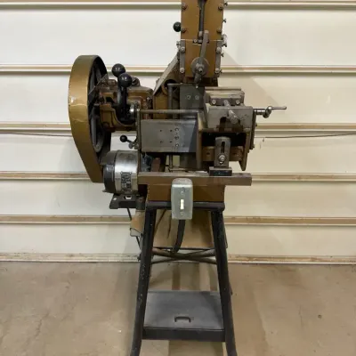 Vintage Metal Shaper with Stand & Motor