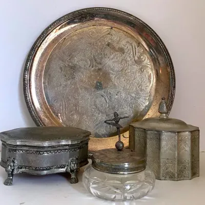 Godinger Silver Art Co. Footed Jewelry Box