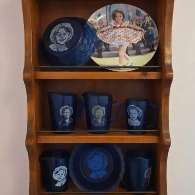 Shirley Temple Blue Glass & More