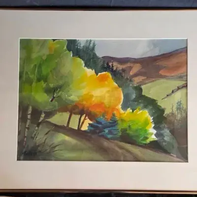 Tom Allen Original Watercolor "September Song"