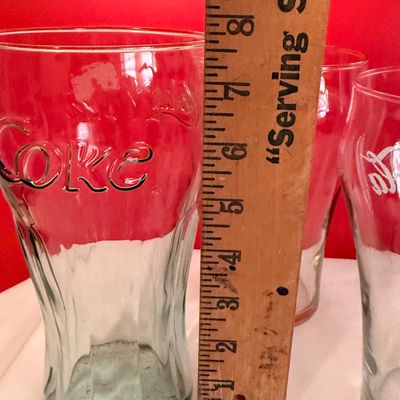 Vintage Coca-Cola Glassware Collection, large glasses