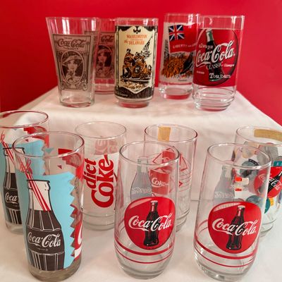 Vintage Coca-Cola Glassware Collection