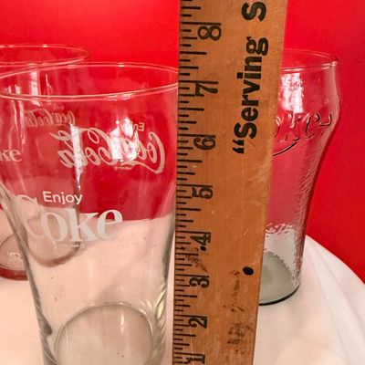 Vintage Coca-Cola Glassware Collection, large glasses