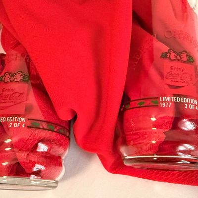 Vintage Holly Hobbie Coca-Cola Holiday Glass Tumblers Collection - Set of 11