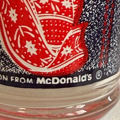 Vintage 3 Walmart 30th Anniversary & 3 McDonald's Coca-Cola Drinking Glasses