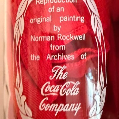 Vintage Coca-Cola Norman Rockwell Drinking Glasses