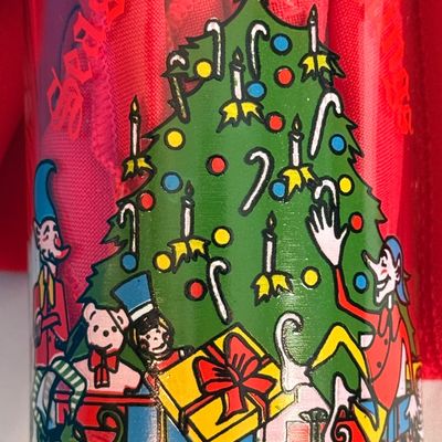 Vintage Coca-Cola Christmas Glassware Collection - 5 Glasses