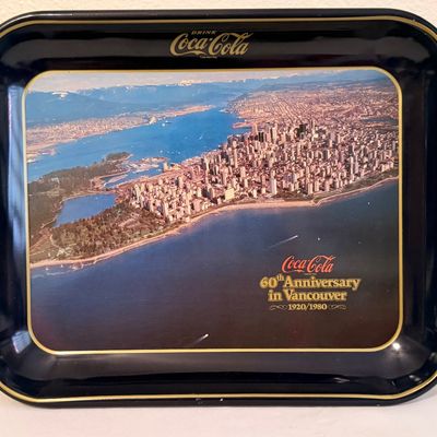 Vintage Coca-Cola 60th Anniversary Vancouver Serving Tray