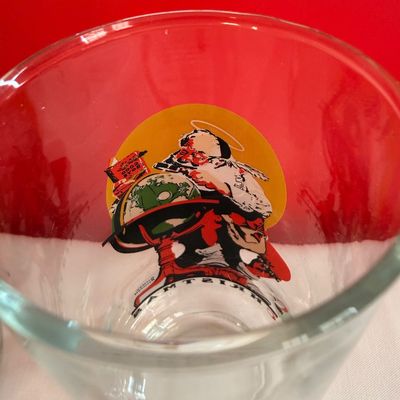 Vintage Coca-Cola Norman Rockwell Christmas Glasses - Set of 6