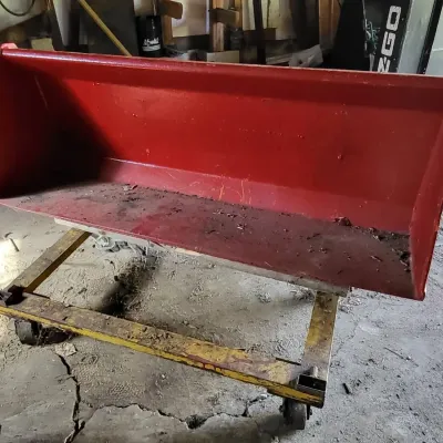 Skid Loader Bucket w/ Rolling Cart (G2)