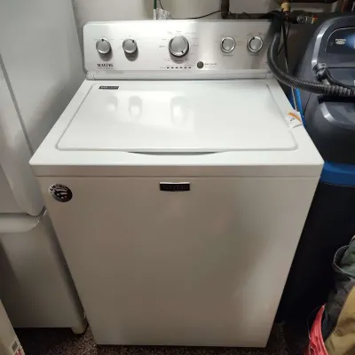 Maytag Commercial High Efficiency Washing Machine, White