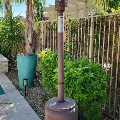 Fire Sense Outdoor Patio Heater, Brown Finish, Propane Fuel