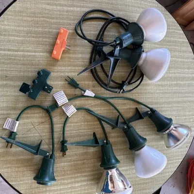 Outdoor/Spotlight Holder With Ground Stakes